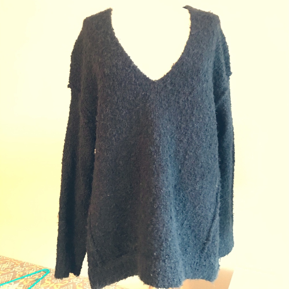 Free People Black Sweater